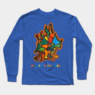 ORANGE Abstract Dragon Long Sleeve T-Shirt